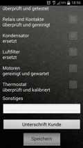 mobile digitale Erfasssung Wartungsprotokoll per Smartphone App