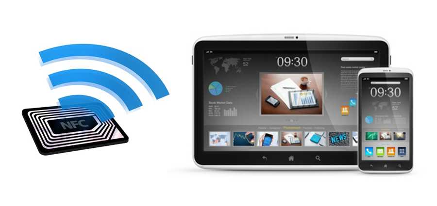 NFC Datenerfassung mit Smartphone Handy und Tablet